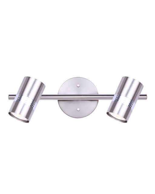 Canarm - IT1058A02BNC10 - Two Light Track Light - Aldi - Brushed Nickel And Chrome