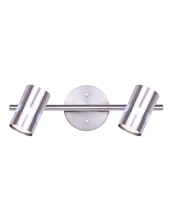 Canarm - IT1058A02BNC10 - Two Light Track Light - Aldi - Brushed Nickel And Chrome