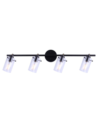 Joni Four Light Track Lighting Black