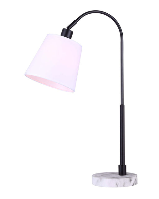 Canarm - ITL750B27BKM - One Light Table Lamp - Anki - Matte Black And Faux Marble