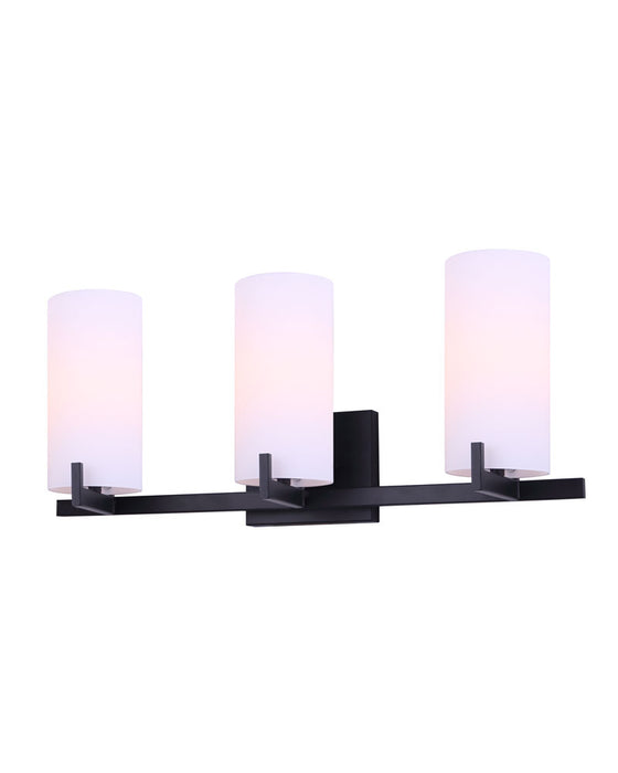 Canarm - IVL1052A03BK - Three Light Vanity - Bishop - Black