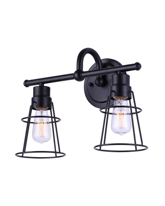 Canarm - IVL1053A02BK - Two Light Vanity - Dree - Black