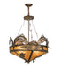 Meyda Tiffany - 50167 - 12 Light Pendant - Catch Of The Day - Antique Copper