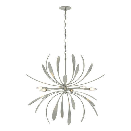 Dahlia Six Light Chandelier Sterling