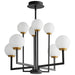 Quorum - 3-28-1540 - LED Chandelier - Bonzo - Black|Aged Brass