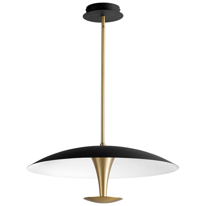 Quorum - 3-647-1540 - LED Pendant - Spacely - Black|Aged Brass