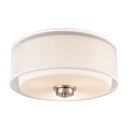 ELK Home - CN300232 - Three Light Flush Mount - Market Square - Brushed Nickel