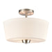 ELK Home - CN310282 - Three Light Semi Flush Mount - Winslow - Brushed Nickel