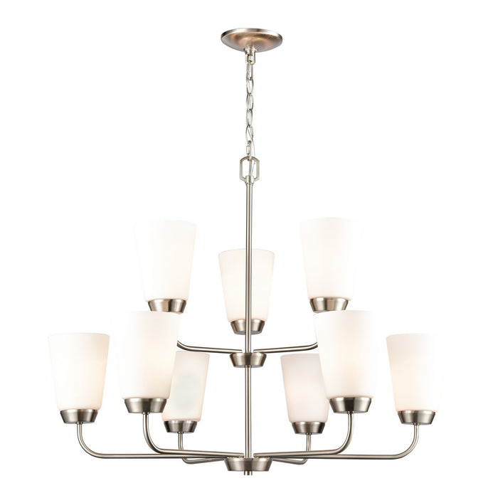 ELK Home - CN310922 - Nine Light Chandelier - Winslow - Brushed Nickel