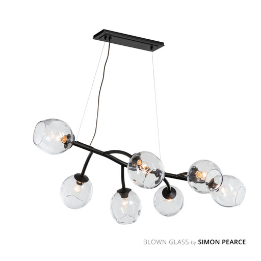 Vine Seven Light Pendant Black