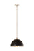 Z-Lite - 1004P14-MB-BN - One Light Pendant - Landry - Matte Black + Brushed Nickel