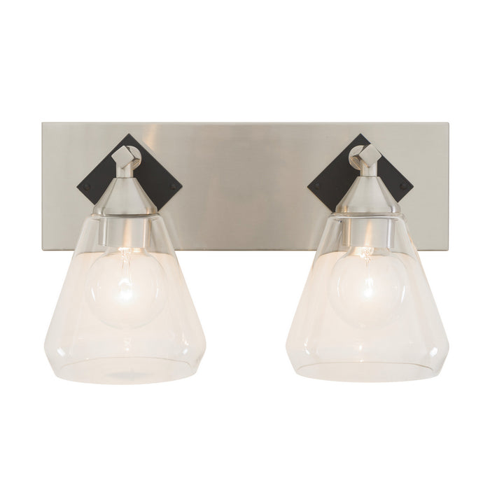 Varaluz - 349B02BNMB - Two Light Bath - Prestige - Brushed Nickel/Matte Black