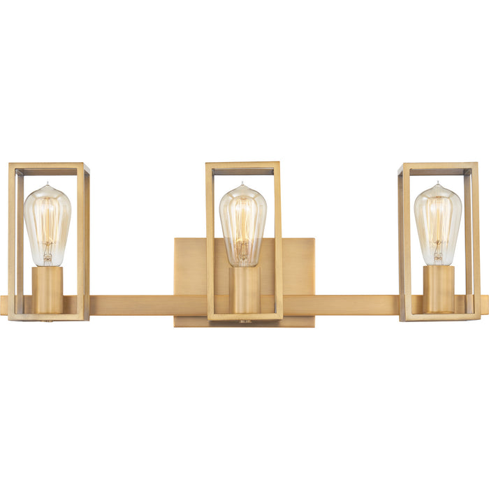 Quoizel - LGN8724WS - Three Light Bath - Leighton - Weathered Brass