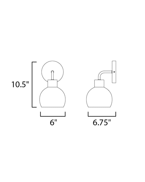 Coraline Wall Sconce-Sconces-Maxim-Lighting Design Store