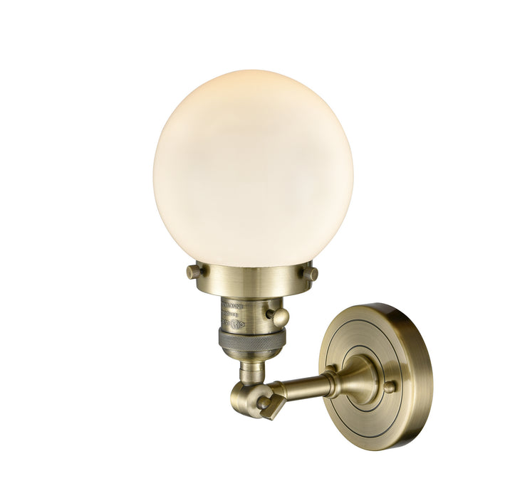 Innovations - 203SW-AB-G201-6-LED - LED Wall Sconce - Franklin Restoration - Antique Brass