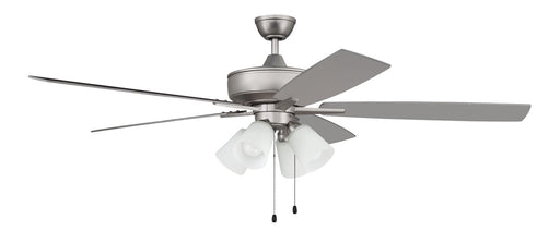 Craftmade - S114BN5-60BNGW - 60"Ceiling Fan - Super Pro 114 - Brushed Satin Nickel
