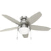 Hunter - 51223 - 44 InchesCeiling Fan - Lilliana - Brushed Nickel