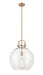 Innovations - 410-1S-BB-16CL - LED Pendant - Newton - Brushed Brass