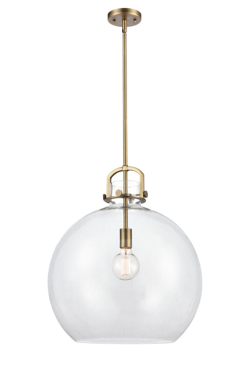 Innovations - 410-1S-BB-18CL - LED Pendant - Newton - Brushed Brass