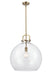 Innovations - 410-1S-BB-18CL - LED Pendant - Newton - Brushed Brass