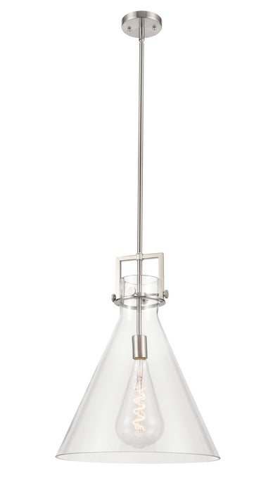 Innovations - 411-1S-SN-16CL - LED Pendant - Newton - Brushed Satin Nickel