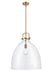 Innovations - 412-1S-BB-18CL - LED Pendant - Newton - Brushed Brass