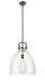 Innovations - 412-1S-BK-16CL - LED Pendant - Newton - Matte Black