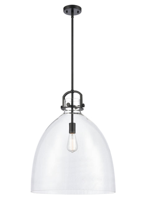 Innovations - 412-1S-BK-18CL - LED Pendant - Newton - Matte Black