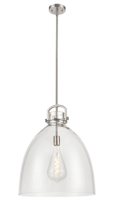 Innovations - 412-1S-SN-18CL - LED Pendant - Newton - Brushed Satin Nickel