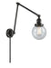 Innovations - 238-BK-G204-6-LED - LED Swing Arm Lamp - Franklin Restoration - Matte Black