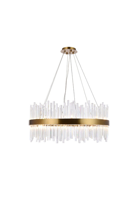 Dallas 18 Light Chandelier Gold-Mid. Chandeliers-Elegant Lighting-Lighting Design Store