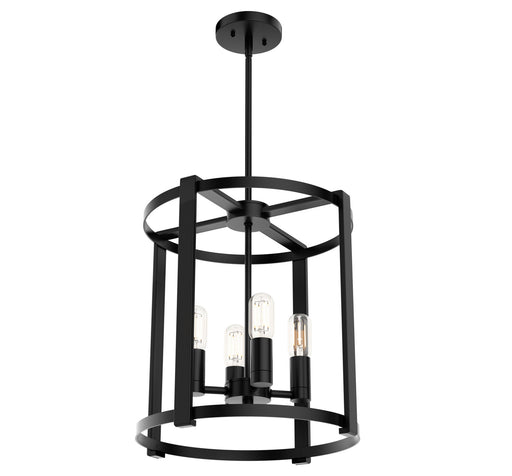 Astwood Four Light Chandelier Matte Black