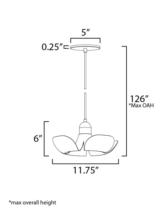 Poppy LED Pendant-Pendants-Maxim-Lighting Design Store