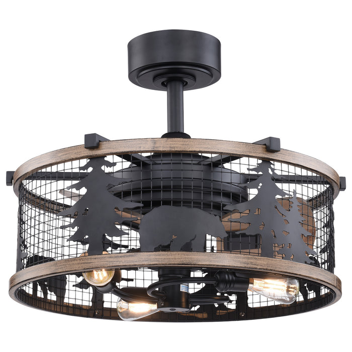 Vaxcel - F0068 - 21 Inch Ceiling Fan - Kodiak - Oil Rubbed Bronze and Burnished Teak