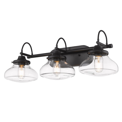 Nash Three Light Vanity Light Matte Black
