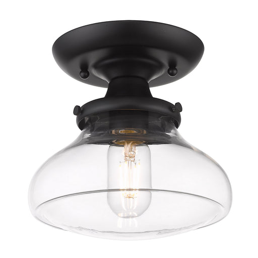 Nash One Light Semi-Flush Mount Matte Black