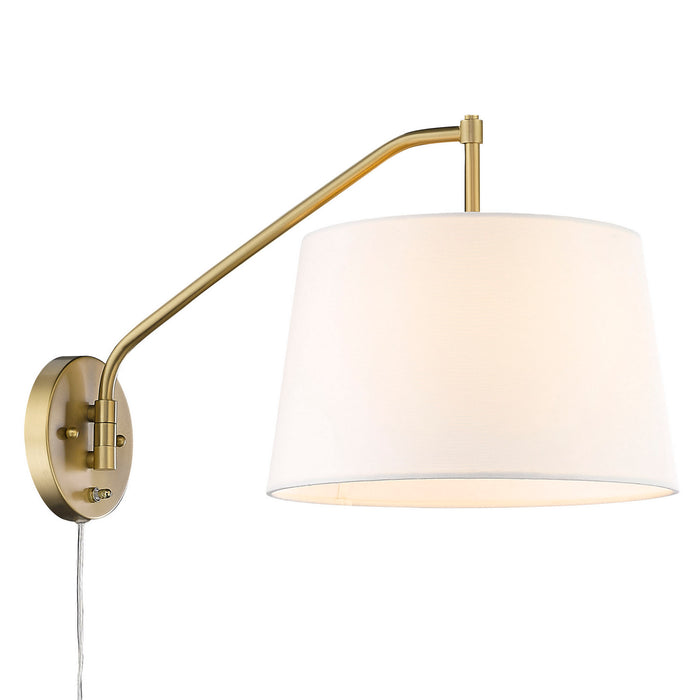 Golden - 3694-A1W BCB-MWS - One Light Swing Arm - Ryleigh - Brushed Champagne Brass