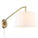 Golden - 3694-A1W BCB-MWS - One Light Swing Arm - Ryleigh - Brushed Champagne Brass