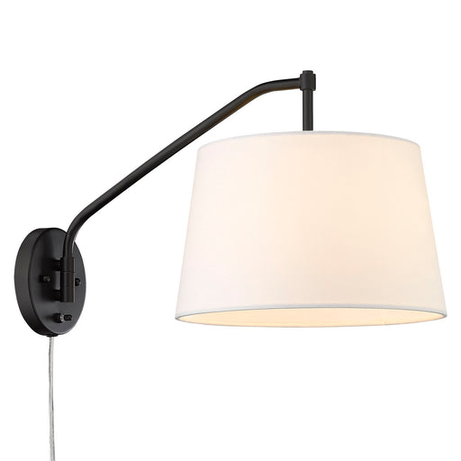 Ryleigh One Light Swing Arm Matte Black