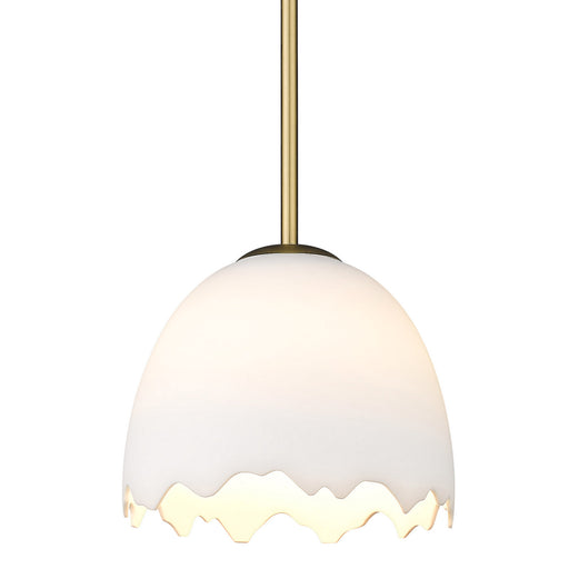 Golden - 6951-S BCB-POR - One Light Pendant - Brinkley - Brushed Champagne Brass