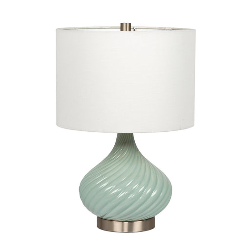 Craftmade - 86214 - One Light Table Lamp - Table Lamp - Chalk Blue/Brushed Polished Nickel