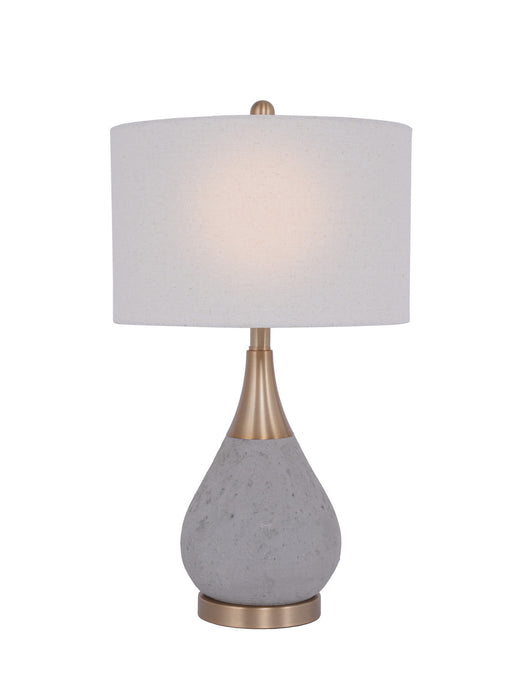 Craftmade - 86237 - One Light Table Lamp - Table Lamp - Concrete Brass