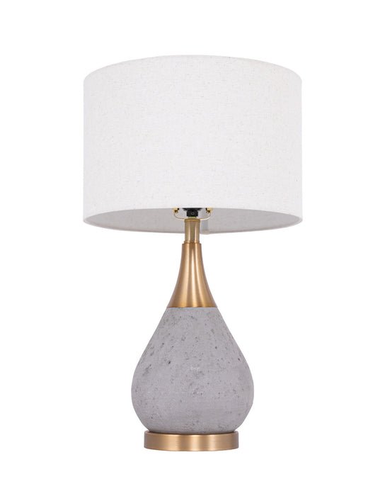 Craftmade - 86237 - One Light Table Lamp - Table Lamp - Concrete Brass