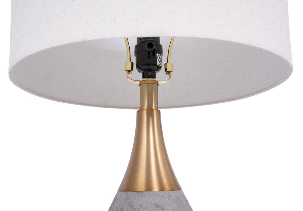 Craftmade - 86237 - One Light Table Lamp - Table Lamp - Concrete Brass