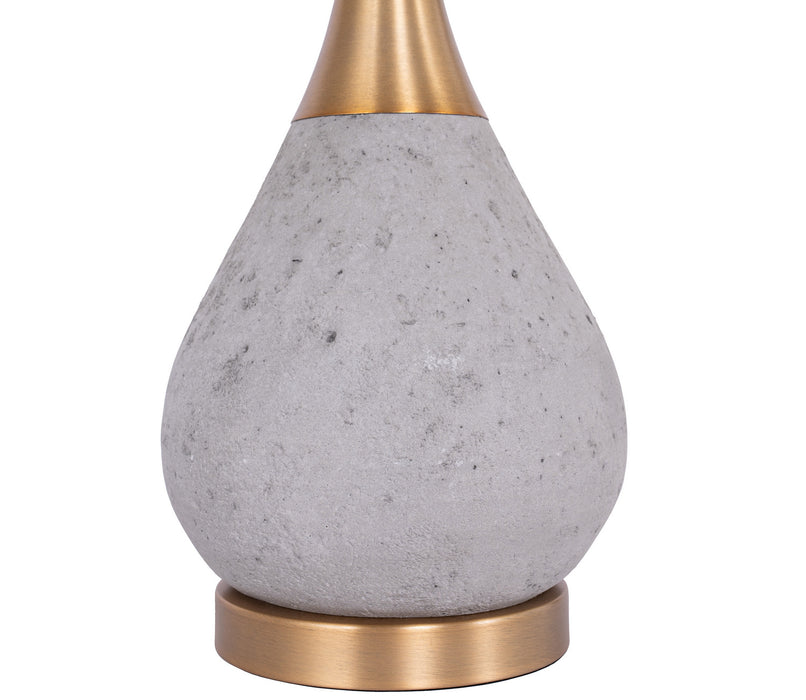 Craftmade - 86237 - One Light Table Lamp - Table Lamp - Concrete Brass