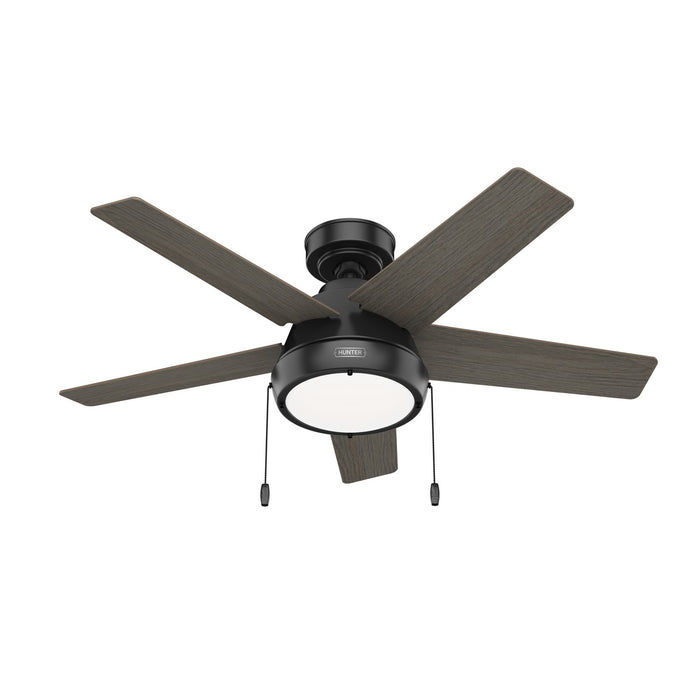 Hunter - 51385 - 44 InchesCeiling Fan - Burroughs - Matte Black