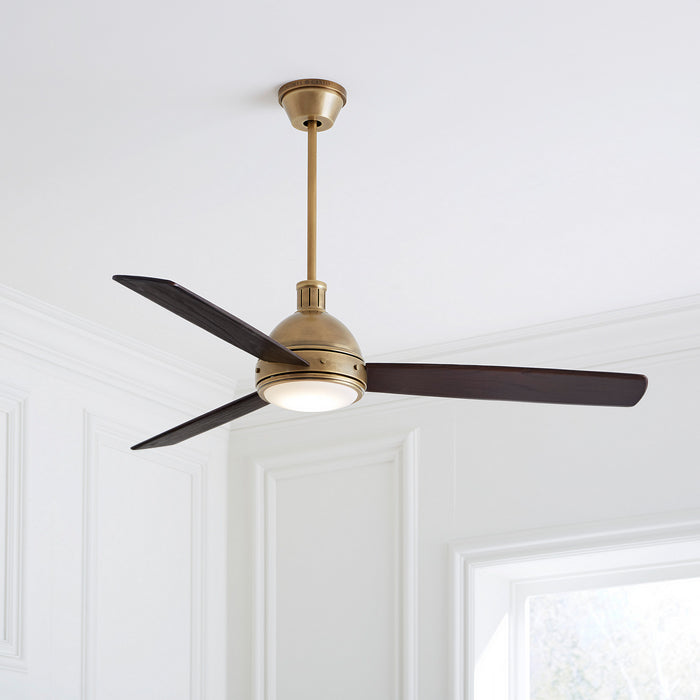 Visual Comfort Fan - 3HCKR60HABD - 60 Inch Ceiling Fan - Hicks - Hand Rubbed Antique Brass