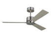 Visual Comfort Fan - 3ROZR44BS - 44``Ceiling Fan - Rozzen 44 - Brushed Steel