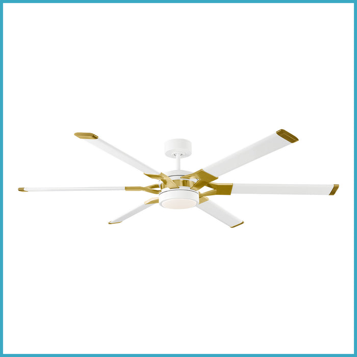 Visual Comfort Fan - 6LFR62RZWBBSD - 62 Inch Ceiling Fan - Loft - Matte White