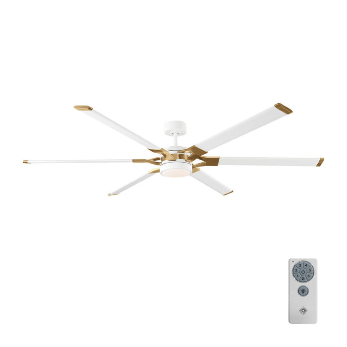 Visual Comfort Fan - 6LFR72RZWBBSD - 72 Inch Ceiling Fan - Loft - Matte White